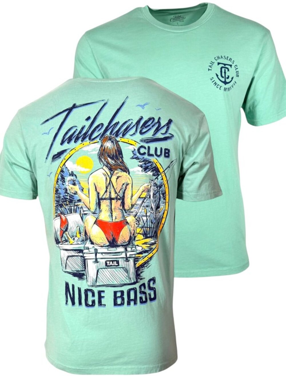 Tail Chasers Club Men’s T-shirt Bass